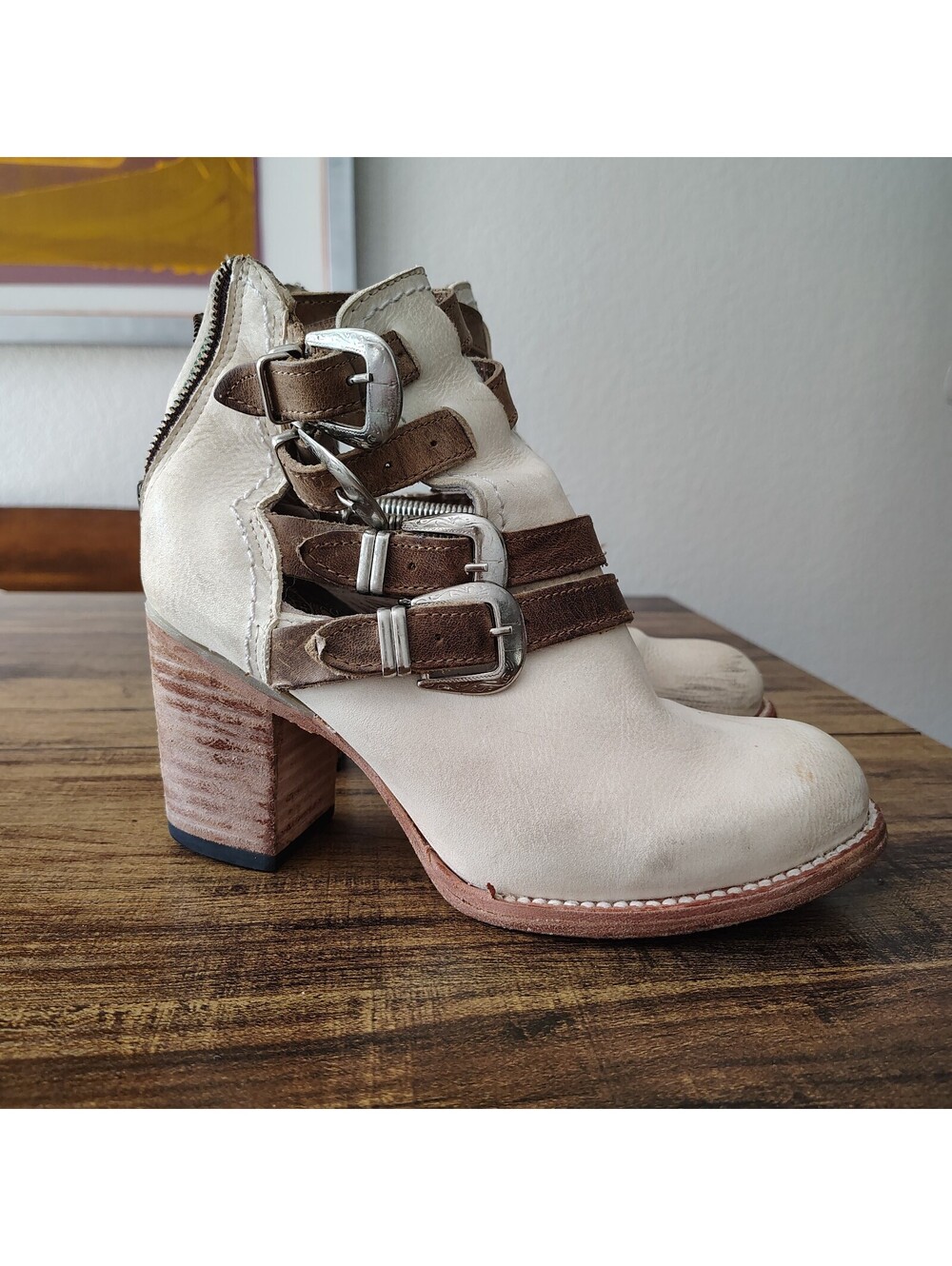 Freebird by Steven Scarlett Leather Western Boho Shoes Women’s Size US 7